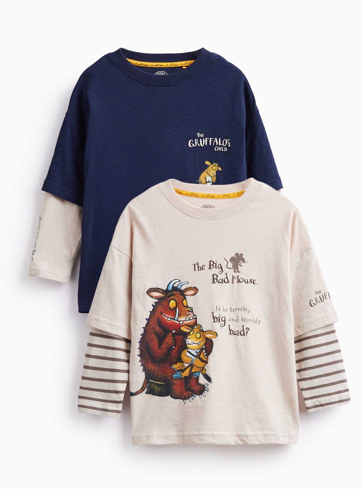 The Gruffalo Big Bad Mouse Sweatshirts 2-Pack 1-2 years - Image 1 thumbnail